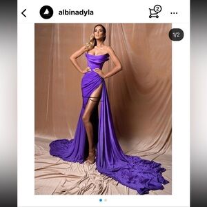 Purple gown from albina dyla